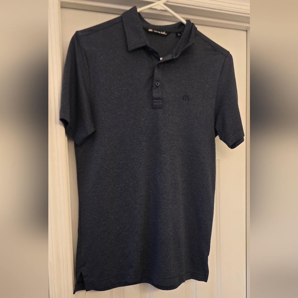 Travis Mathew Mens Golf Polo Navy Small